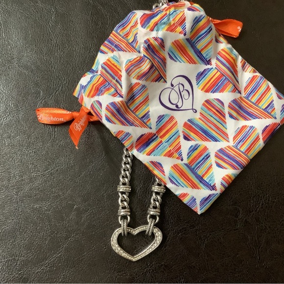 Brighton Silver Crystal Heart Necklace - Picture 5 of 7